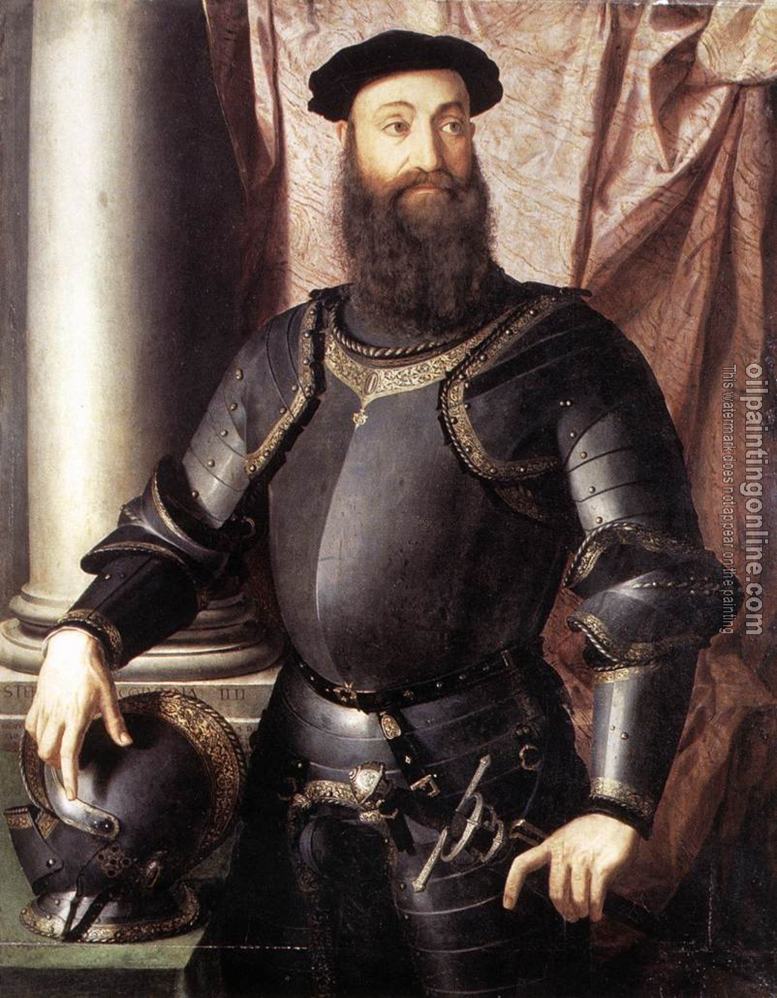 Bronzino, Agnolo - Portrait of Stefano IV Colonna